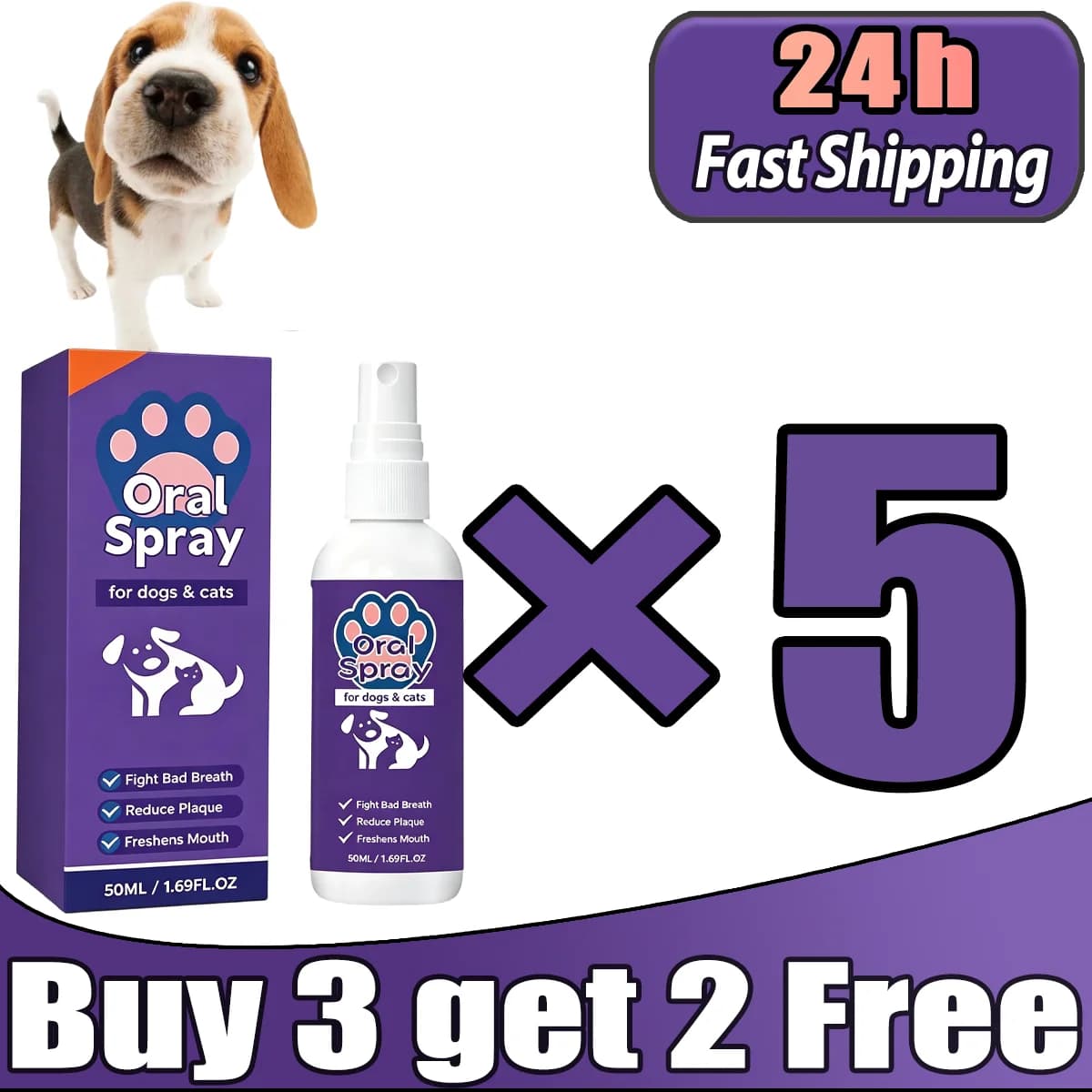 Pet Breath Freshener Oral Spray