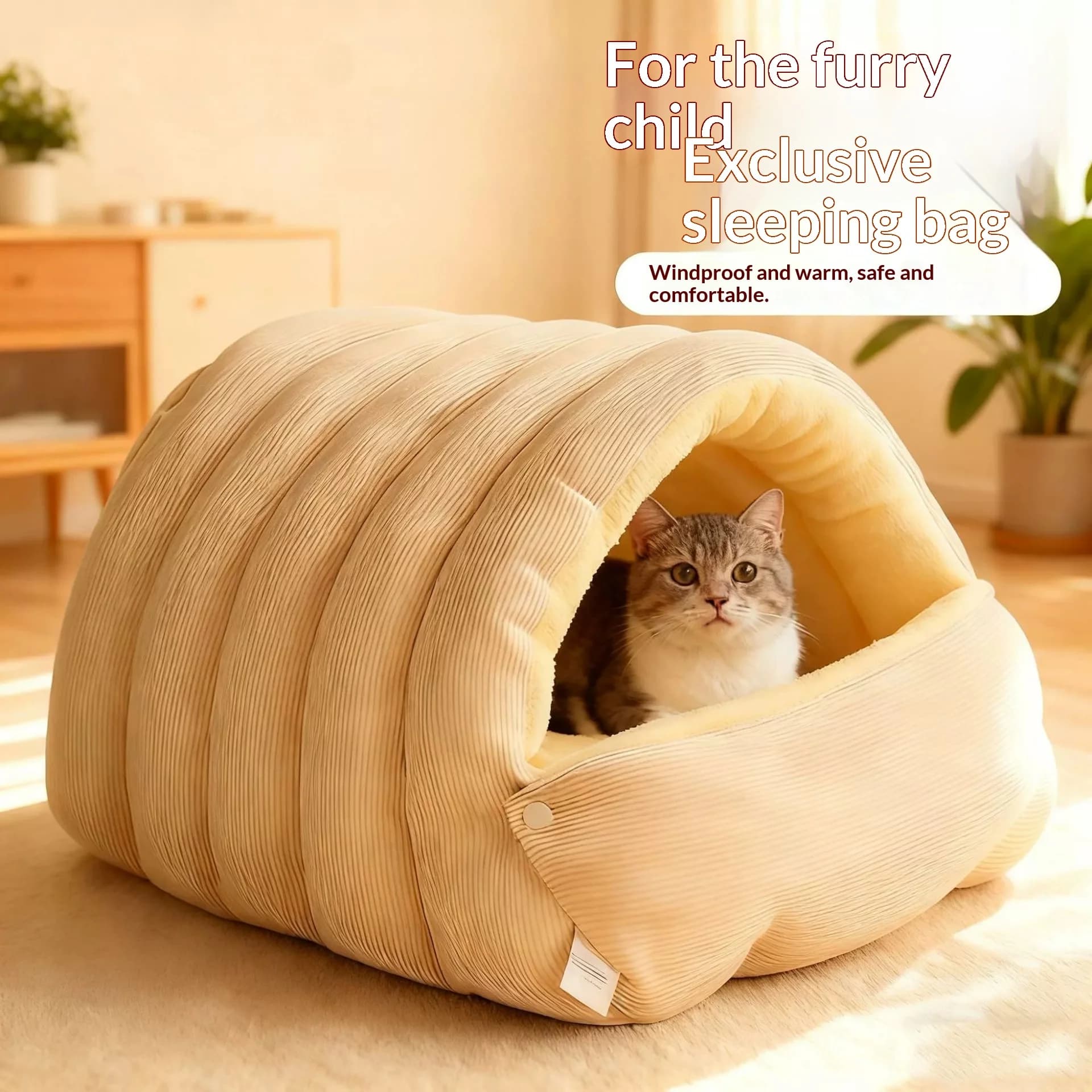Heated Cat Bed with Removable Cover