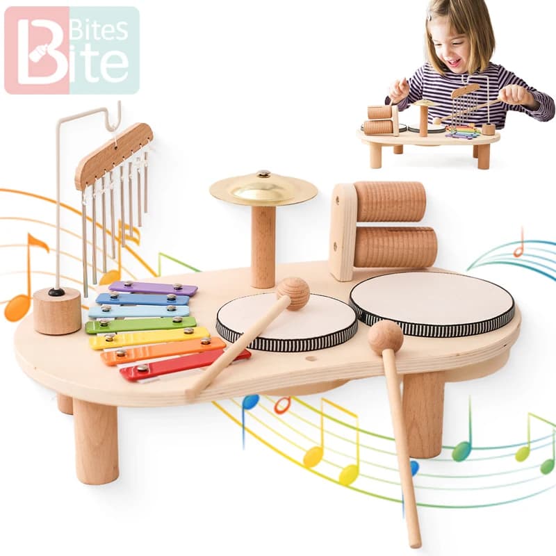 Wooden Montessori Musical Toy Set