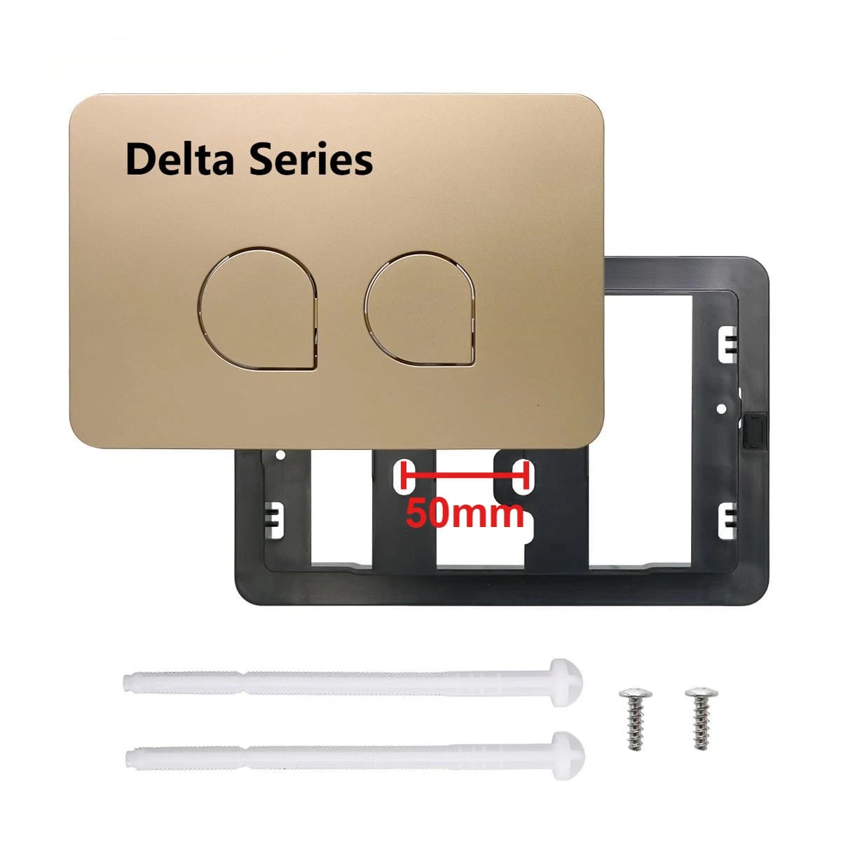 Delta 21 Toilet Plate , Dual Flush Toilet Pannel for Geberi-t Delta 50, Sigma01/ 20/ 30/ 50/ 60 Conceal Cistern Flushing Button