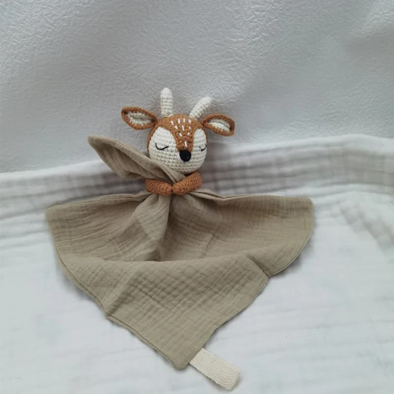 Baby Soother Appease Towel Bib Soft Bunny Bear Lion Sleeping Doll Teether Infants Comfort Sleeping Nursing Cuddling Doudou
