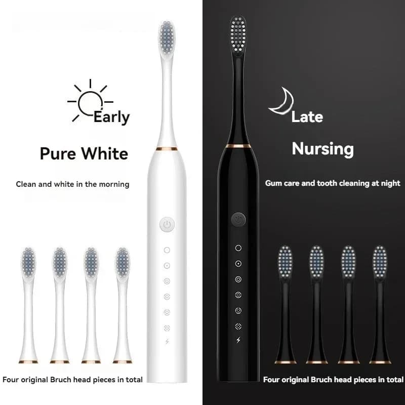 Electric Ultrasonic Toothbrush Six Speed USB Charging