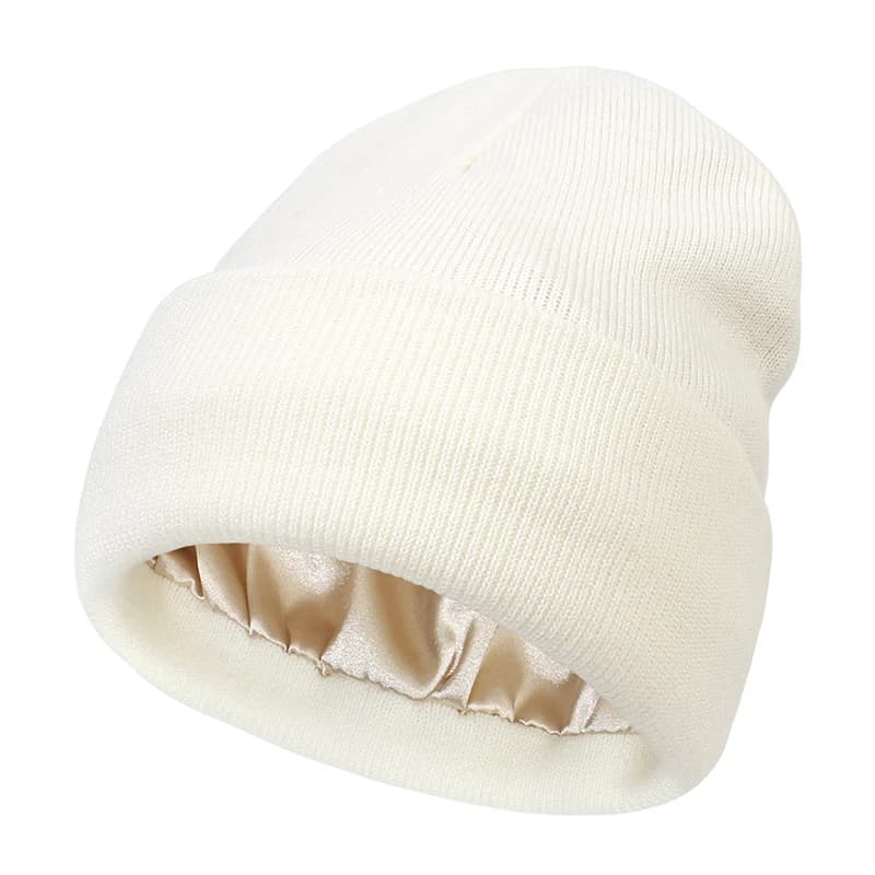Women's Satin Lined Winter Beanie