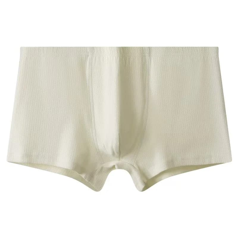 Men’s Boxer Briefs Breathable Soft Stretch Underwear High Elastic Comfortable Plain Color Shorts