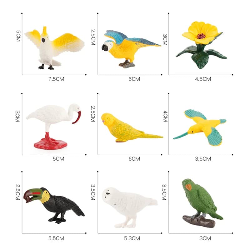 Realistic Animal Figurine Set