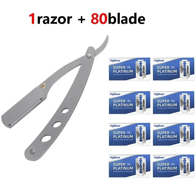 Stainless Steel Straight Razor Folding Blade
