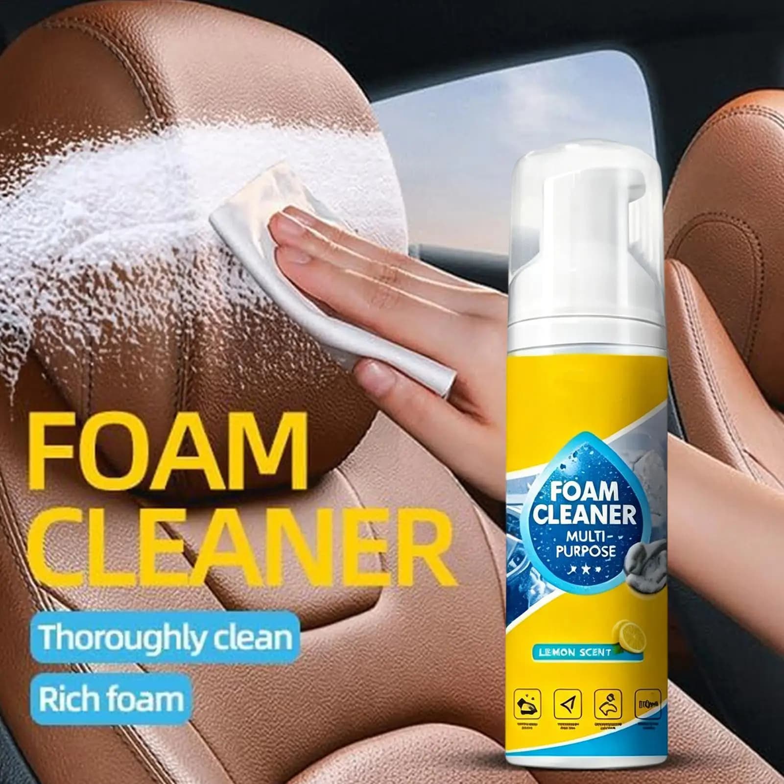 All-Purpose Foam Cleaner for Car Interiors