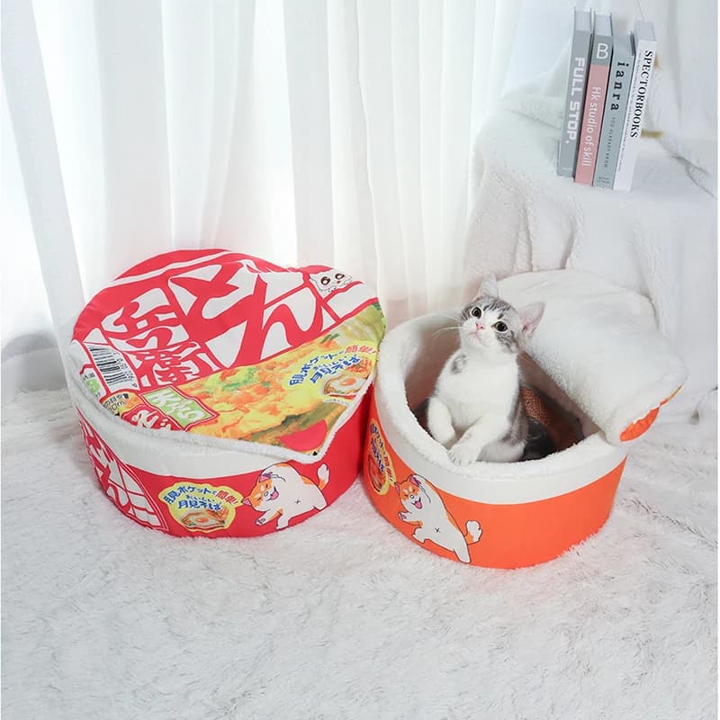 Noodle-Shaped Fleece Pet Bed