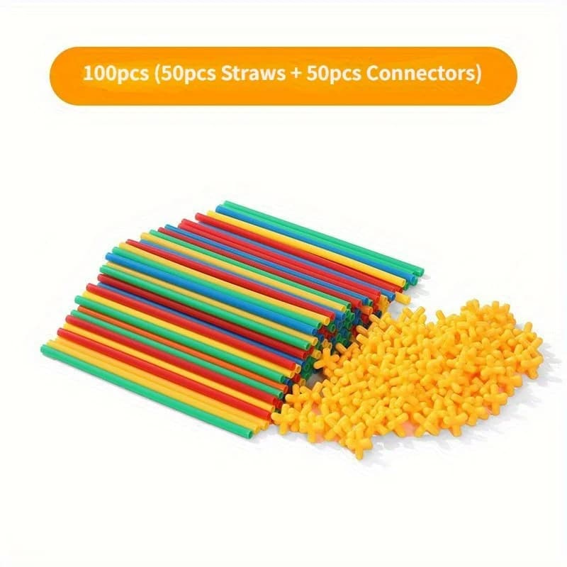 Interlocking Plastic Building Blocks Set