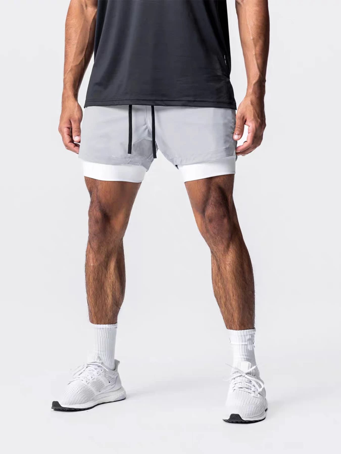 Men's Double Layer Basketball Shorts