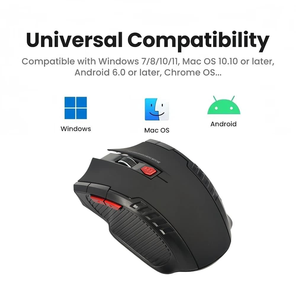 Wireless Ergonomic Optical Mouse