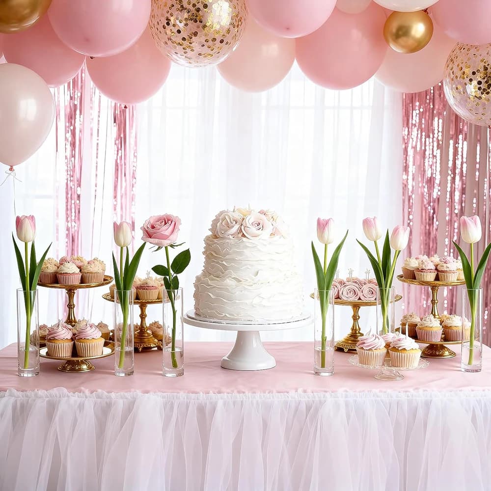 Glass Cylinder Bud Vases