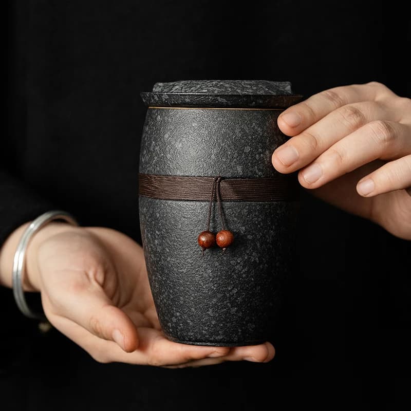 Ceramic Tea Cup with Infuser and Lid