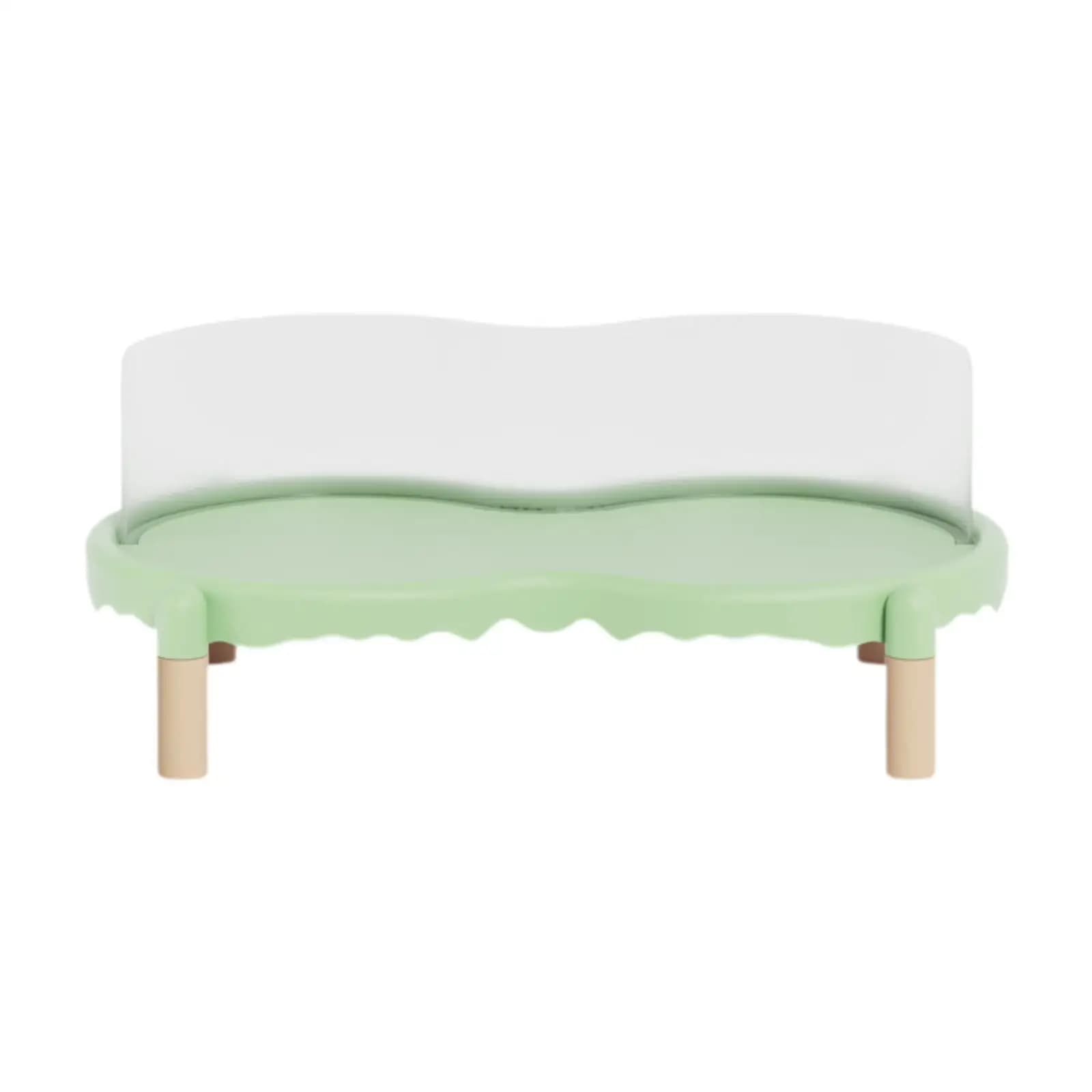 Elevated Cat Feeder Stand with Spillproof Lip
