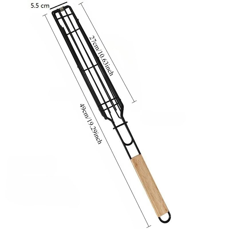 Portable BBQ Grilling Basket Nonstick Barbecue Grill Basket Tools Grill Mesh