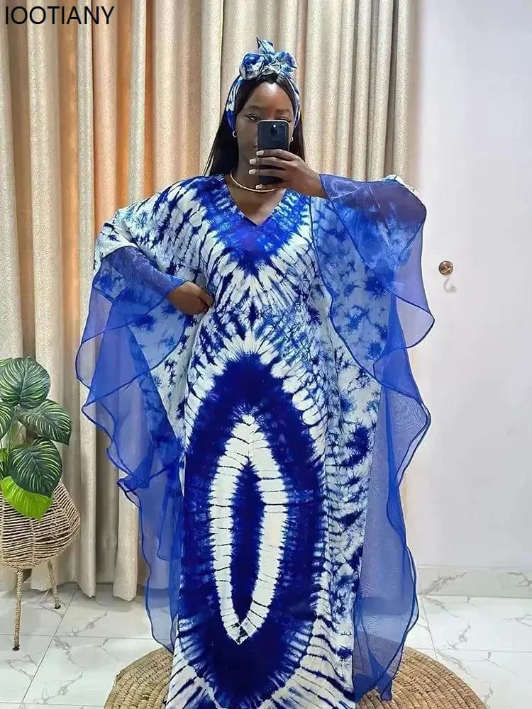 African Ankara Kaftan Maxi Dress
