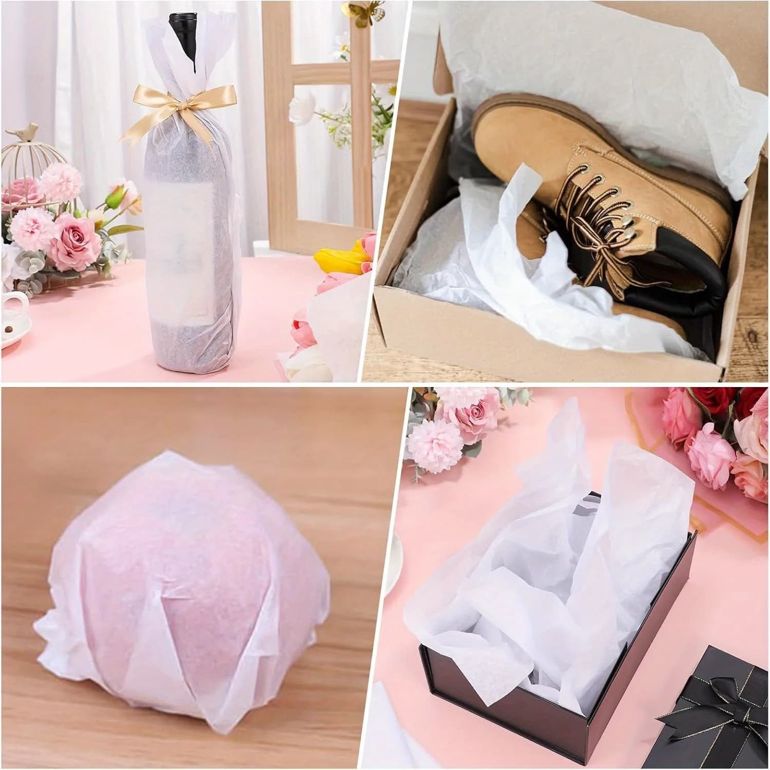 White Tissue Paper Gift Wrapping Sheets