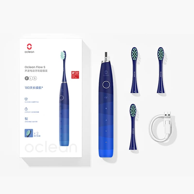 Electric Toothbrush With 3 Heads And 5 Modes