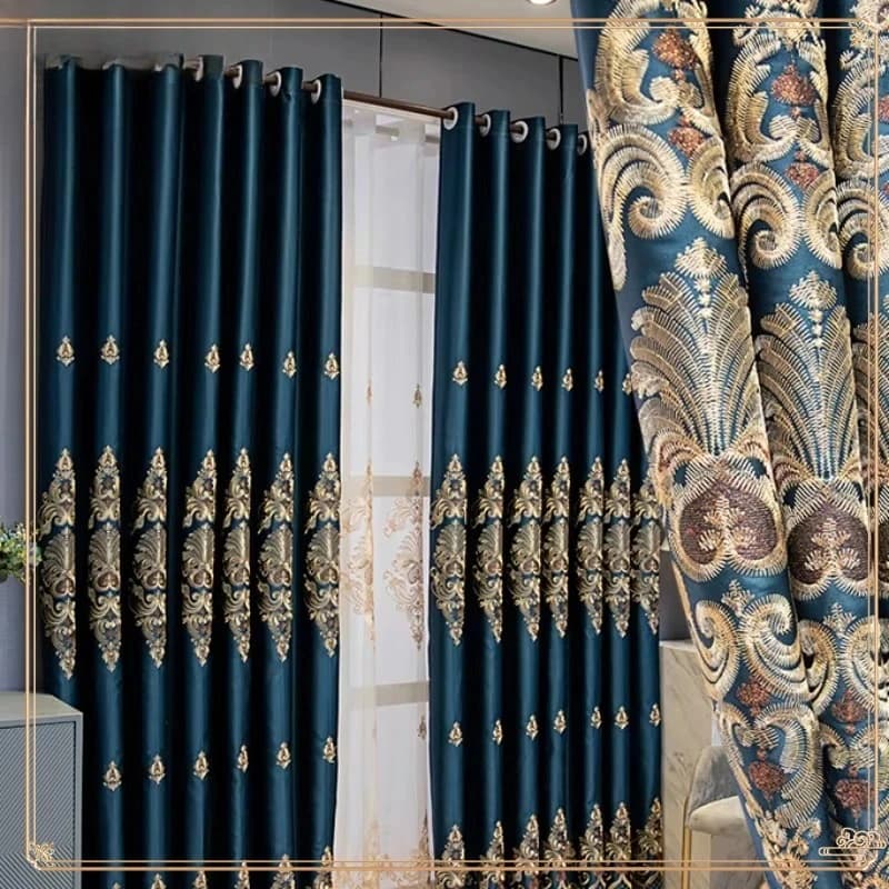 European Blackout Curtains with Heat Insulation