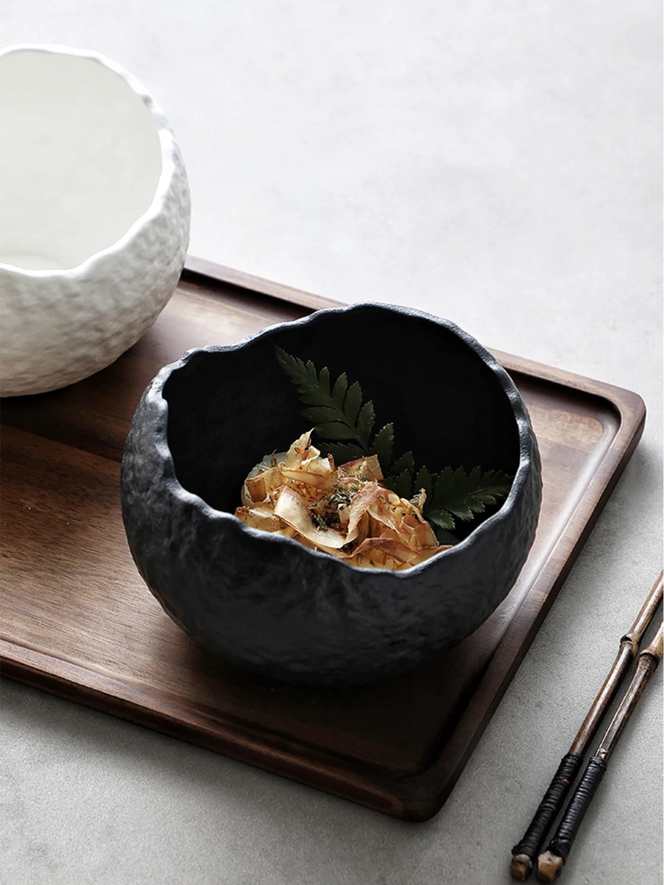Irregular Eggshell Ceramic Bowl