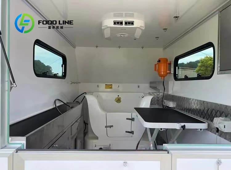 Pet Grooming Trailer Fully Equipped Design For Dog Washing Trimming Drying And Beauty Care Service Anywhere