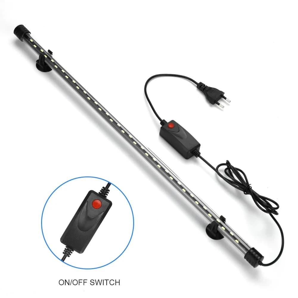 Aquarium Light LED Plant Grow Lamp Waterproof Fish Tank Light 18-58CM Underwater Aquariums Decor Lighting 90-260V 5730chip