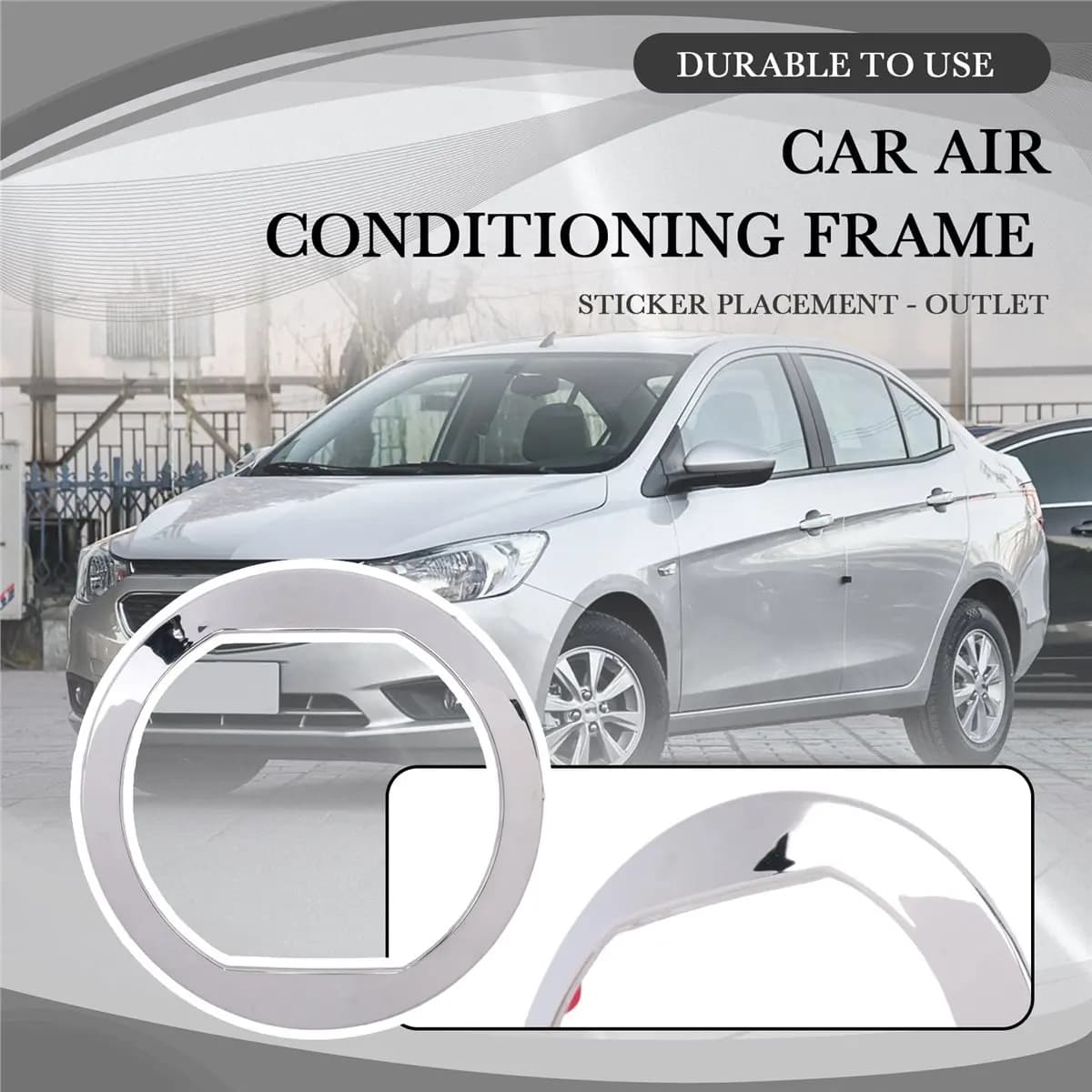 Chrome Air Outlet Conditioning Cover Frame