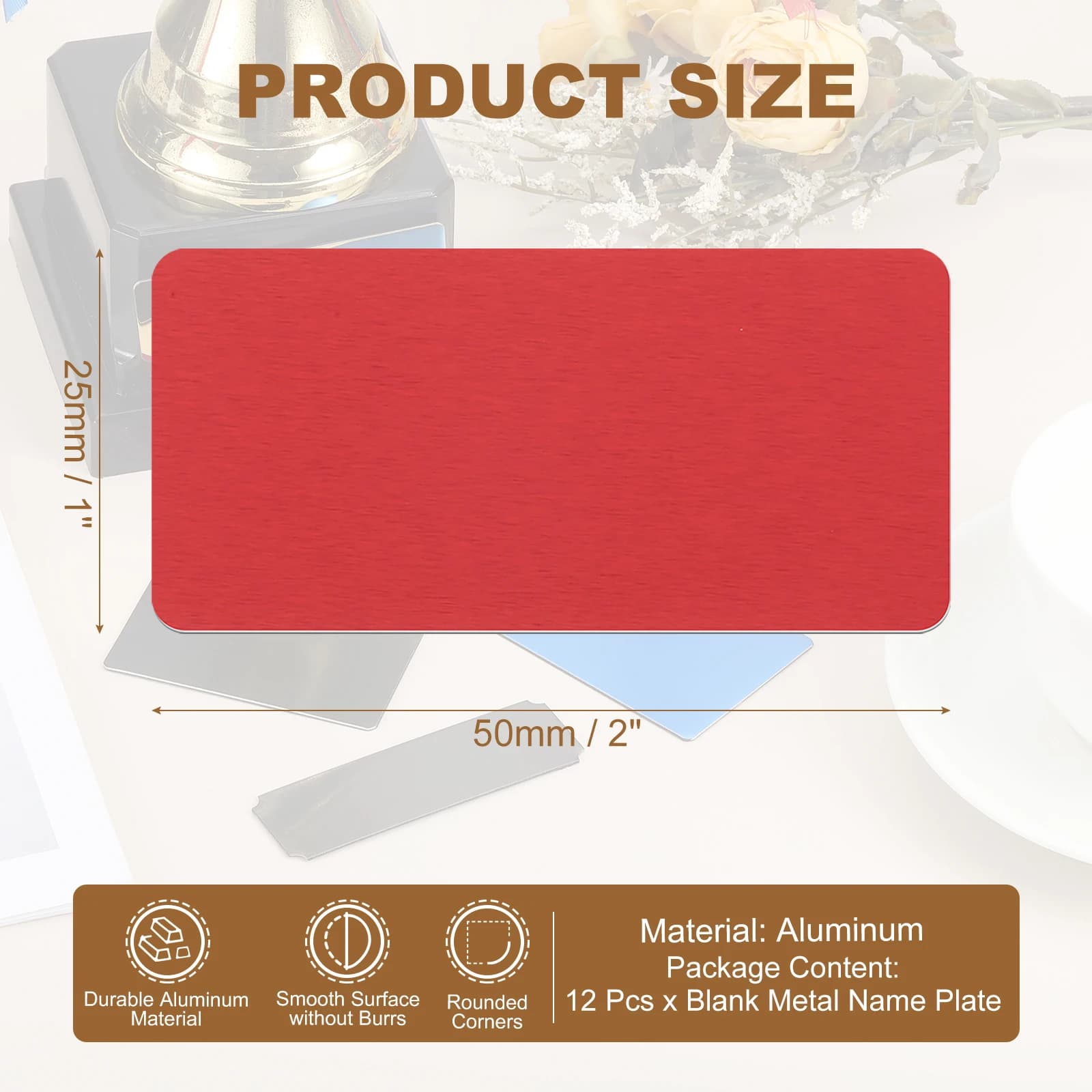 C 50x25mm 12Pcs