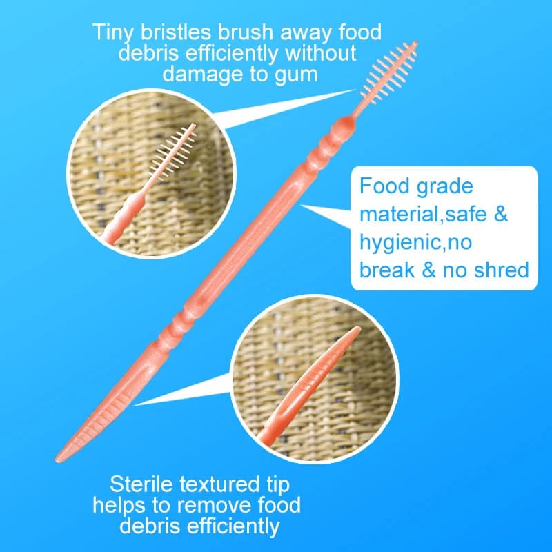 Disposable Double-Ended Dental Floss Toothpicks