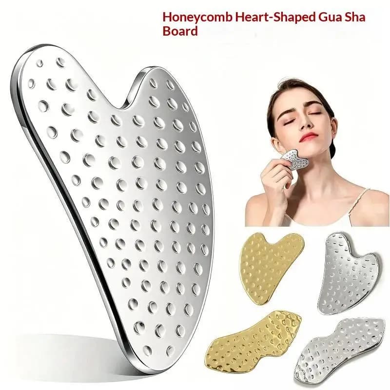 Stainless Steel Honeycomb Gua Sha Scraper