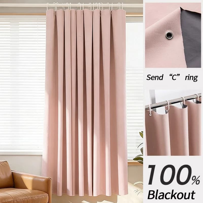 Blackout Window Curtains Rod Pocket