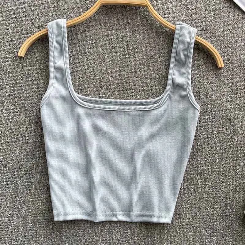Women's Backless Y2K Crop Tank Top