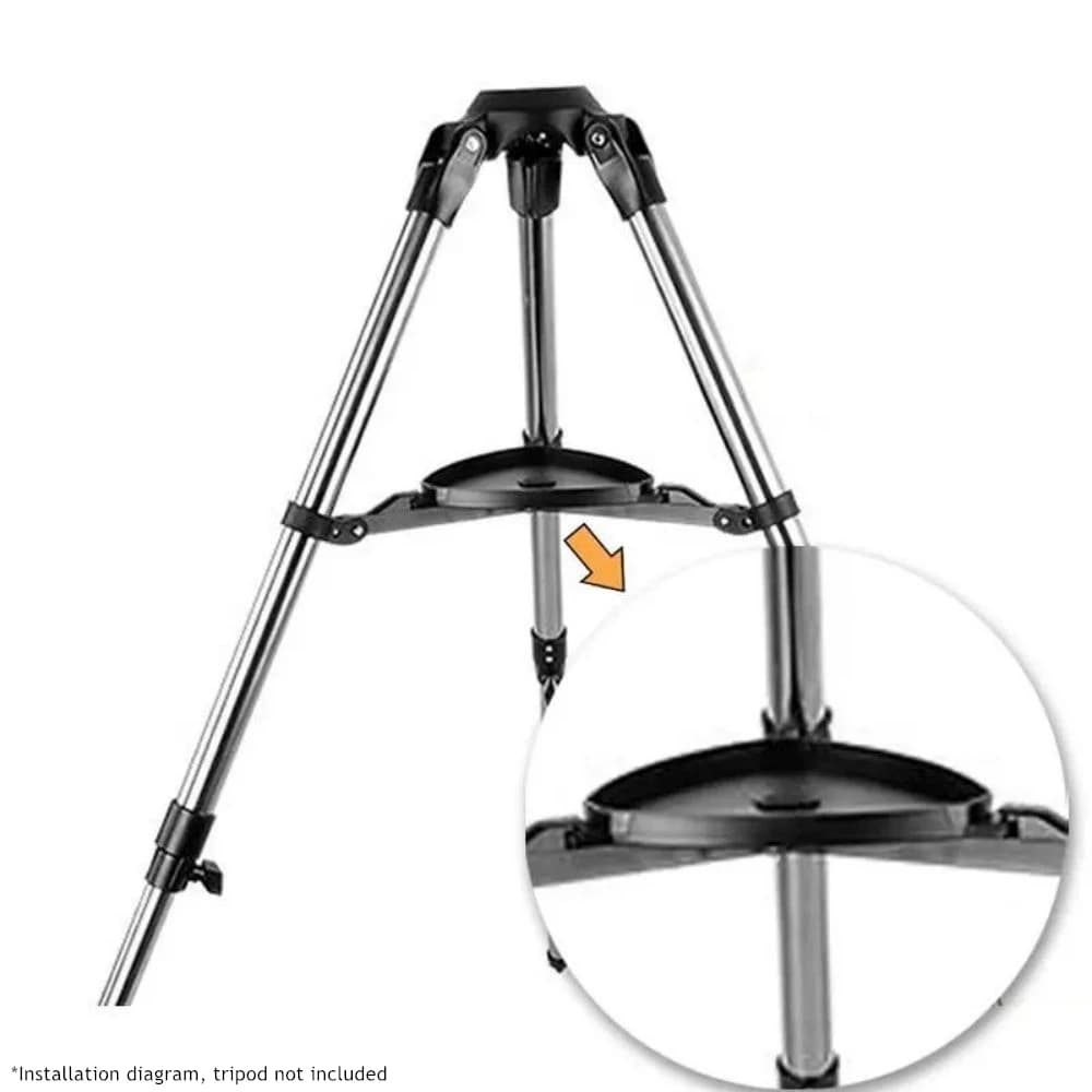Telescope Tripod Accessory Tray with Support Bar