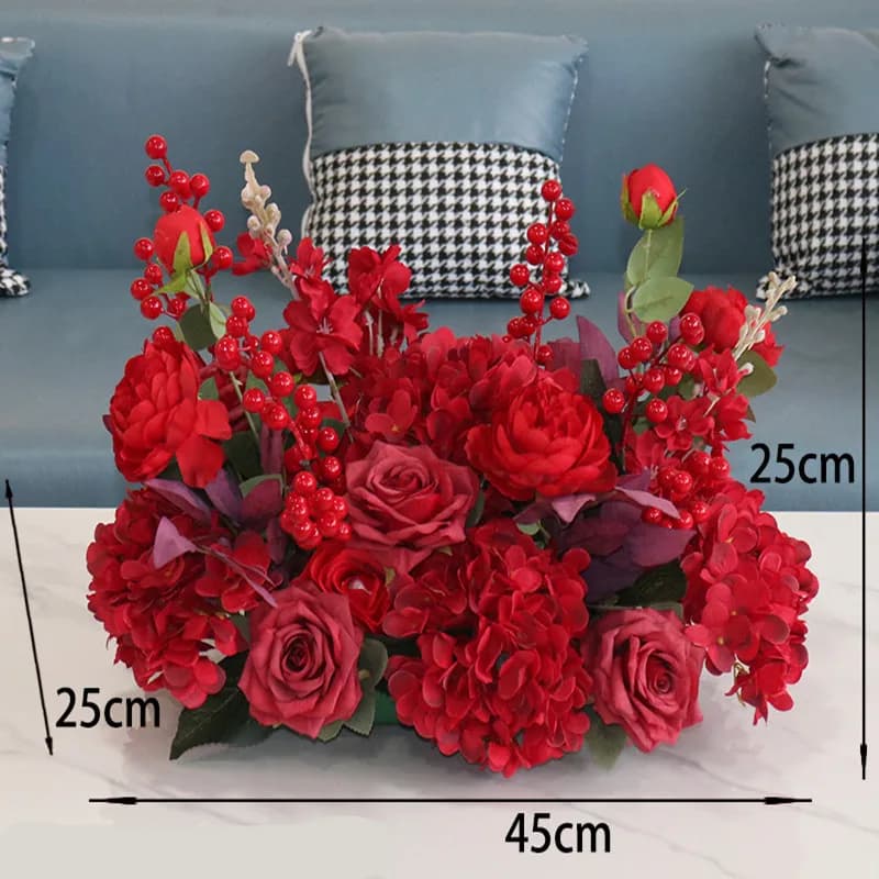 45cm Artificial Flower Wall Decoration Panel