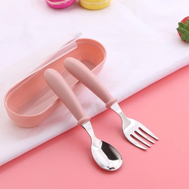 Kids Stainless Steel Cutlery Set with Spoons and Forks