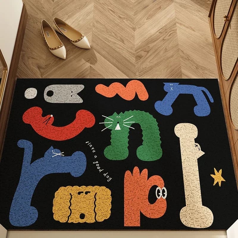 Non-Slip Entrance Doormat with Cartoon Design