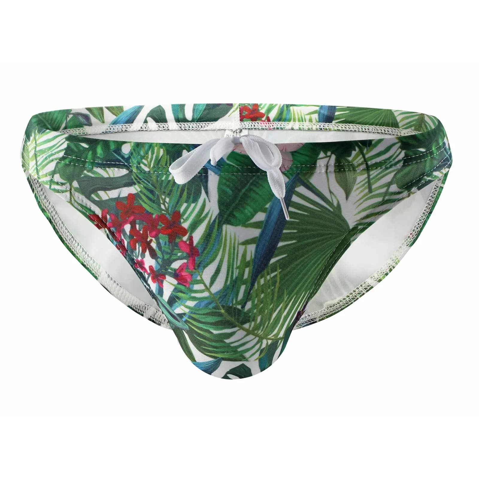 Men's Quick-Dry Swimming Briefs with Drawstring