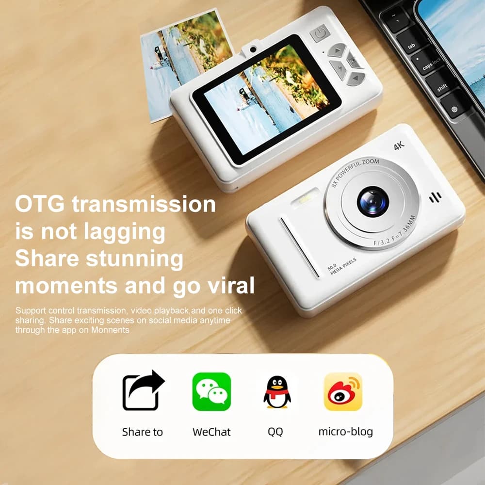 4K Digital Camera 50MP with Autofocus