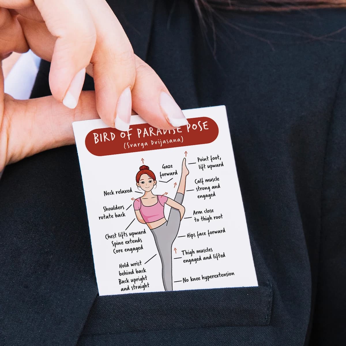 40 Yoga Pose Instruction Cards