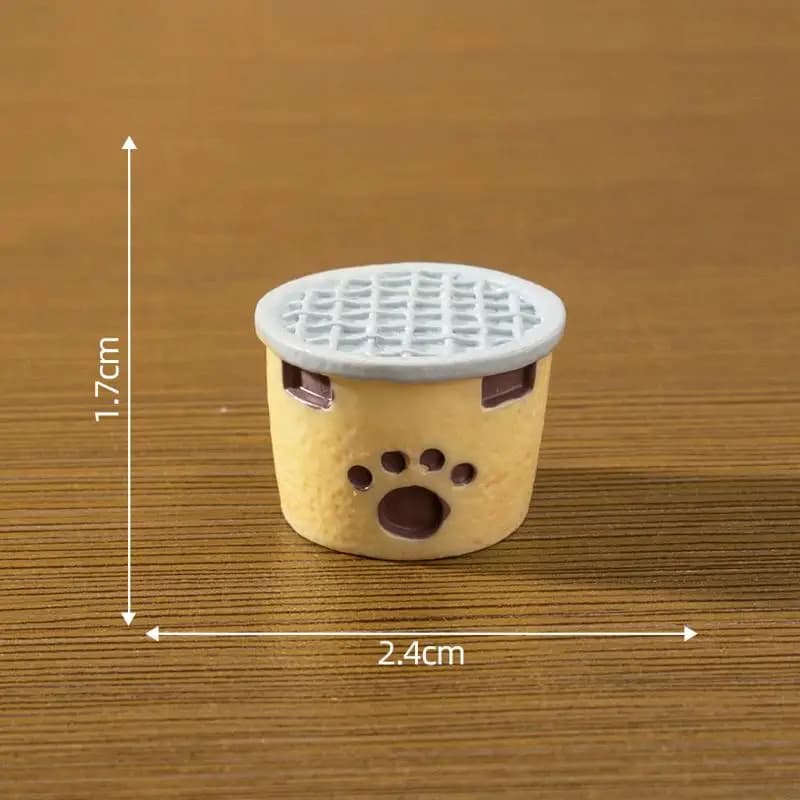 Cartoon Cat Resin Figurine