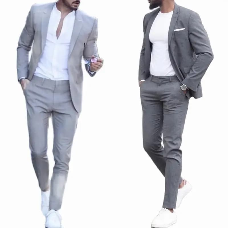 Casual Business Two Piece Slim Fit Suit