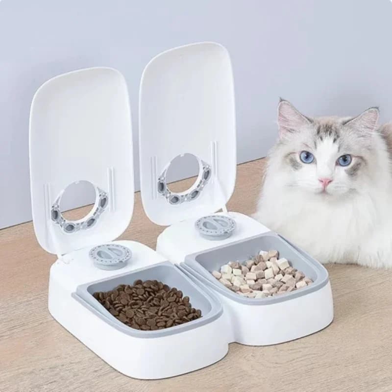 Automatic Pet Food Dispenser Bowl with Timer