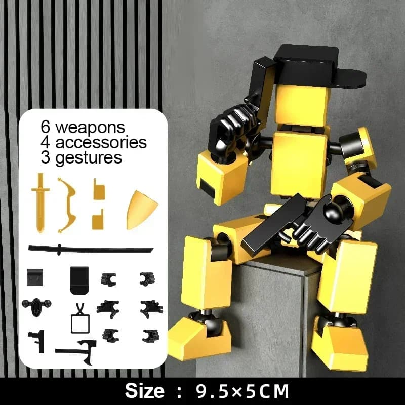 Multi-Jointed 3D Printed Robot Action Figure