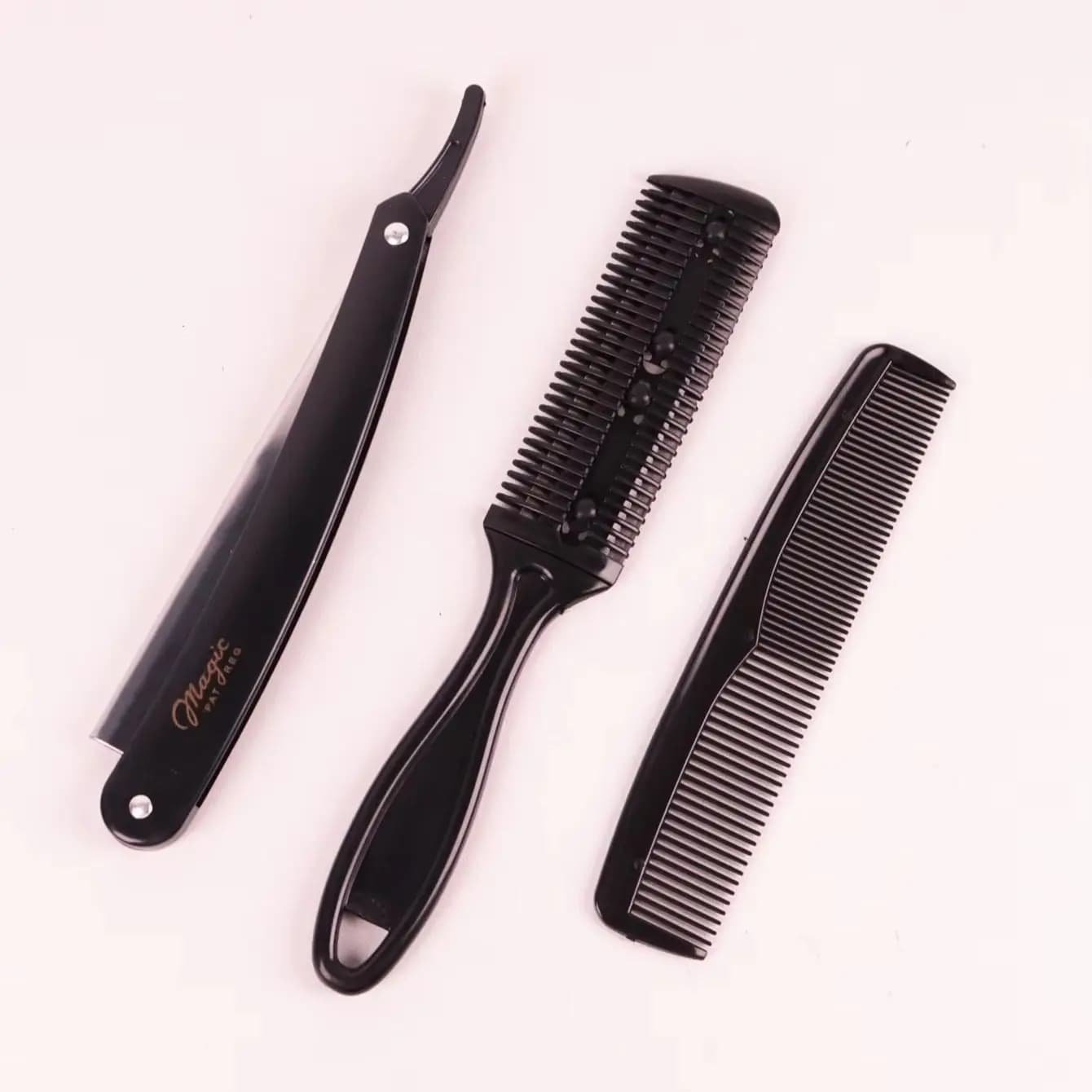 Hair styling tool set - shaver, comb with shaver, double-sided hair comb, styling tools, special for real hair wigs