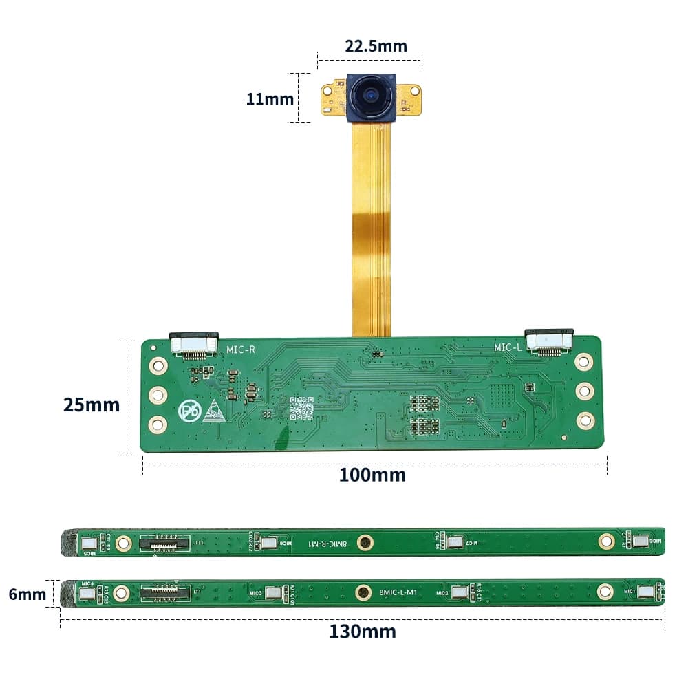 4K Video Conference Camera Module with 8Mic Array