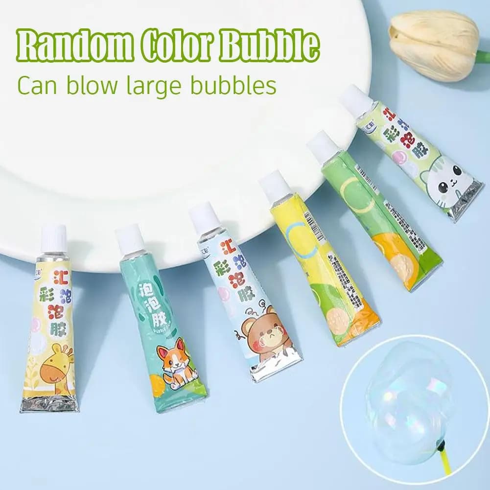 Bubble Blowing Gel Tube Super-Sized Bubbles
