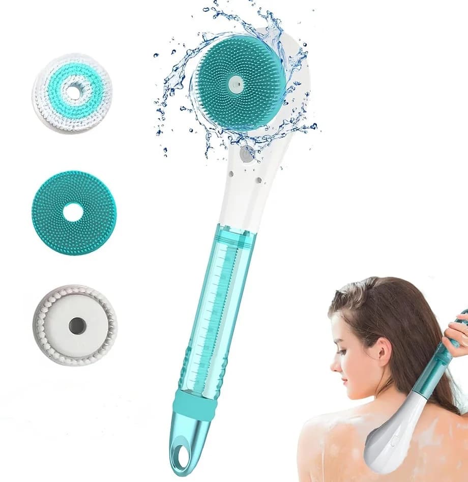Electric Shower Brush with Soap Dispenser