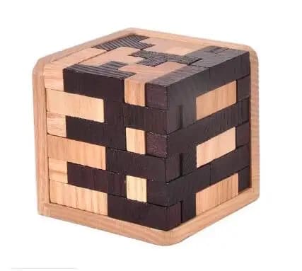 Wooden Brain Teaser Puzzle Set