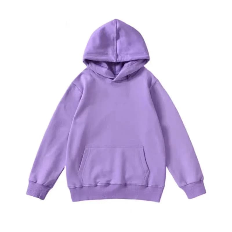 Kids Hoodie Sweatshirt Long Sleeve White