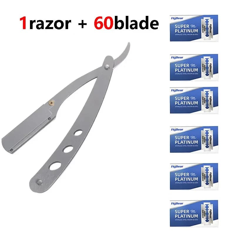 Stainless Steel Straight Razor Folding Blade
